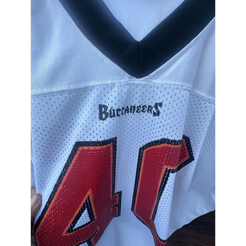 Vtg Mike Alstott #40 Tampa Bay Buccaneers Football Jersey Adidas Adult Sz Large